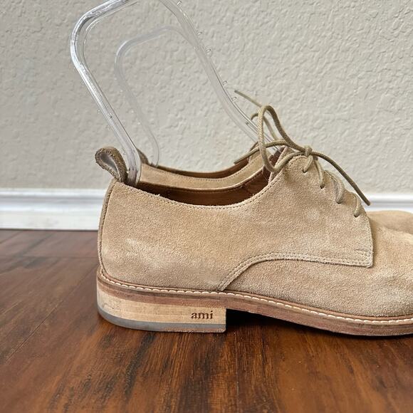 AMI ALEXANDRE MATTIUSSI Derby Shoes Tan Suede Lace Up Bluchers main image 10